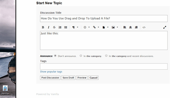 Drag and Drop Image Example