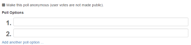 New Poll Setup