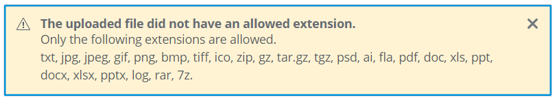File Type Error