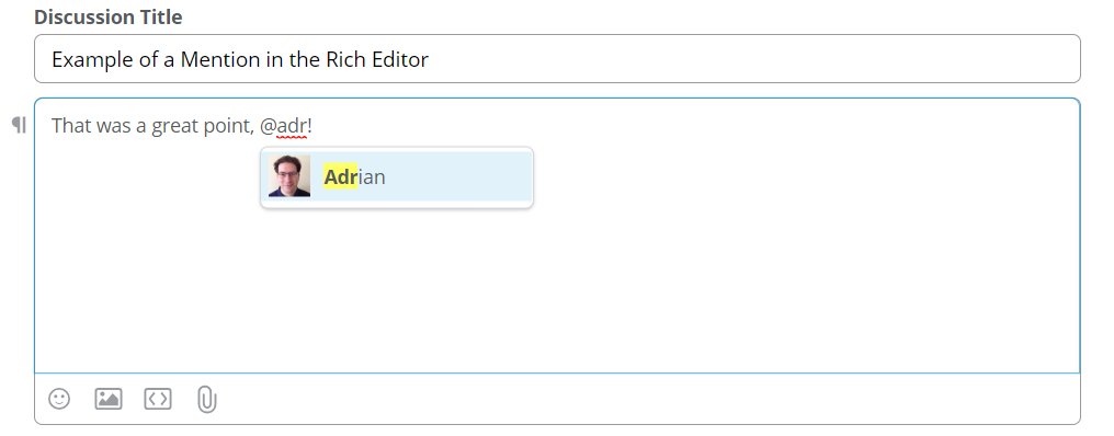 Making a Mention