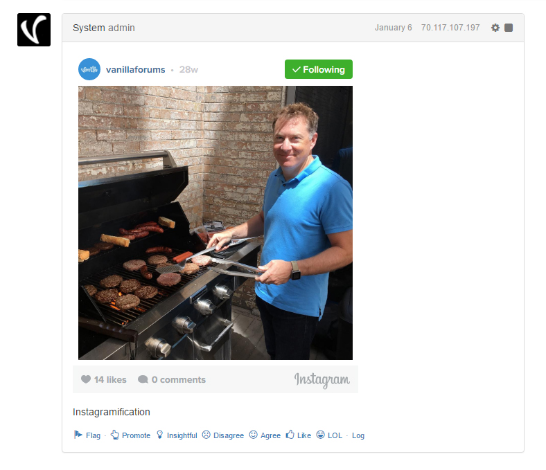 An Instagram photo, embedded.